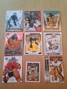 Marc-Andre Fleury Hockey Card Lot - Gold & Black Accents